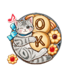 やさしい猫のポップアップ 8☆猫の日記念（個別スタンプ：6）