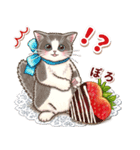 やさしい猫のポップアップ 8☆猫の日記念（個別スタンプ：21）