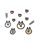 シュッとしたネコ ♡スーパー猫の日記念♡（個別スタンプ：4）