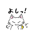 ねこさん達の日常2【しろねこ】（個別スタンプ：31）