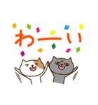 5匹のゆるいねこさん（デカ文字敬語ver）（個別スタンプ：9）