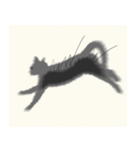 【 飛び出す 黒猫 ネロ】（個別スタンプ：4）