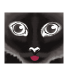 【 飛び出す 黒猫 ネロ】（個別スタンプ：13）