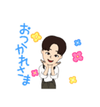 男の子の日常用スタンプ（個別スタンプ：4）