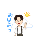 男の子の日常用スタンプ（個別スタンプ：5）