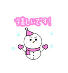 日常的に使える雪だるまくん【敬語】（個別スタンプ：40）