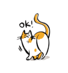 後ろのバルコニーの猫（個別スタンプ：3）