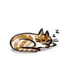 後ろのバルコニーの猫（個別スタンプ：6）