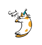 後ろのバルコニーの猫（個別スタンプ：18）