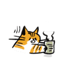 後ろのバルコニーの猫（個別スタンプ：22）