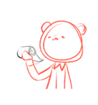 着ぐるみ人間-クマちゃん（個別スタンプ：8）