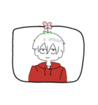 赤パーカーくん（個別スタンプ：4）