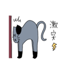 灰色ねこ謝罪スタイル（個別スタンプ：9）