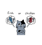 灰色ねこ謝罪スタイル（個別スタンプ：14）