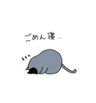 灰色ねこ謝罪スタイル（個別スタンプ：31）