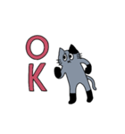灰色ねこ謝罪スタイル（個別スタンプ：34）