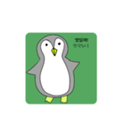 話すペンギン（韓国語、日本語)（個別スタンプ：36）