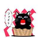 「黒猫」noboスタンプ（個別スタンプ：27）