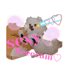 ポメラニアン＆ダックス♡（個別スタンプ：37）