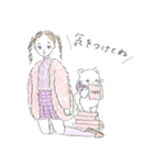 Kitty and girl 3（個別スタンプ：2）