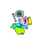 くいしんぼうのぶたくん（個別スタンプ：8）