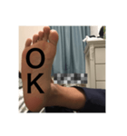 それってとうごの足？（個別スタンプ：1）