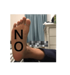 それってとうごの足？（個別スタンプ：3）