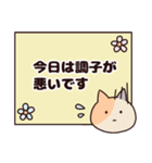 猫ちゃんシニア体調報告スタンプ♡（個別スタンプ：4）