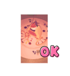 ケーキ＆お花スタンプ♡（個別スタンプ：3）