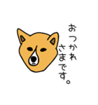 お犬さまさま。(ふちあり)（個別スタンプ：2）