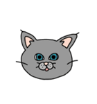 ねこ（かお）（個別スタンプ：6）