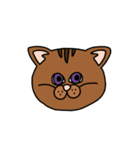 ねこ（かお）（個別スタンプ：10）