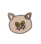 ねこ（かお）（個別スタンプ：16）