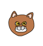 ねこ（かお）（個別スタンプ：24）