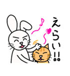 ハッピー！かうさぎ【日常会話】（個別スタンプ：21）