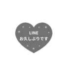 LINE HEART 4【敬語編】[▶]グレー（個別スタンプ：20）