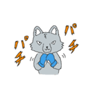 キックボクシングをするオオカミ（個別スタンプ：32）