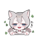 三毛猫かいこ君の相槌（個別スタンプ：3）