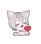 三毛猫かいこ君の相槌（個別スタンプ：4）