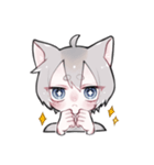 三毛猫かいこ君の相槌（個別スタンプ：6）