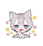 三毛猫かいこ君の相槌（個別スタンプ：8）