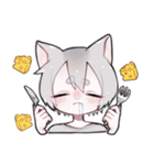 三毛猫かいこ君の相槌（個別スタンプ：13）