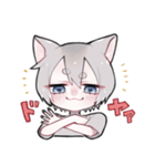 三毛猫かいこ君の相槌（個別スタンプ：14）