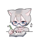 三毛猫かいこ君の相槌（個別スタンプ：20）