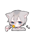 三毛猫かいこ君の相槌（個別スタンプ：24）