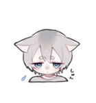 三毛猫かいこ君の相槌（個別スタンプ：33）