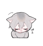 三毛猫かいこ君の相槌（個別スタンプ：35）