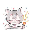 三毛猫かいこ君の相槌（個別スタンプ：37）