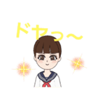 可愛い 学生スタンプ ～女の子～（個別スタンプ：11）