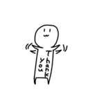 なんか白いもの（個別スタンプ：4）